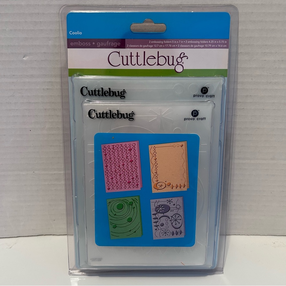 Cuttlebug 4-pc embossing folders - COOLIO - Picture 2 of 8